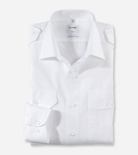 Uniform Skjorte Lang Arm, Herre, Olymp, 078164
