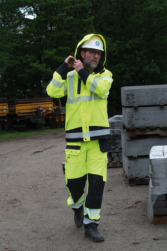 Hi-Vis pustende Regnbukse i 4-veis stretch 4WS-5083, Lyngsøe