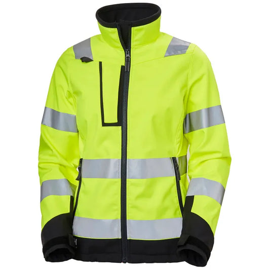 Jakke, Luna Hi Vis softshell dame 74098-369, Helly Hansen
