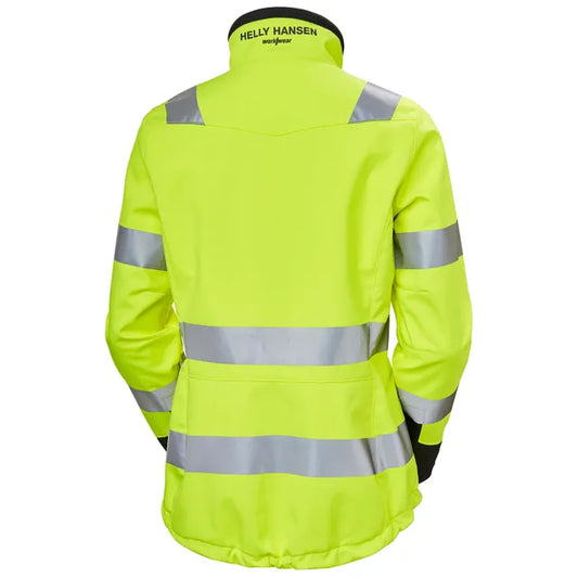 Jakke, Luna Hi Vis softshell dame 74098-369, Helly Hansen