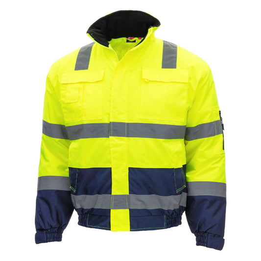 Vinterfôret pilotjakke (m/ avtakbare ermer og fôr) 7143