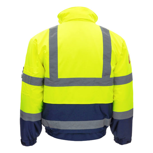 Vinterfôret pilotjakke (m/ avtakbare ermer og fôr) 7143